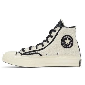 CONVERSE Hi top sherpa chuck black and white sneakers 70s varsity